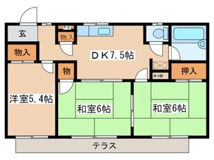 シャトー酒匂の物件間取画像